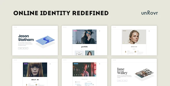 unRovr – Animated vCard WordPress Theme