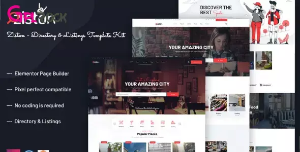 Ziston – Directory & Listings Elementor Template Kit