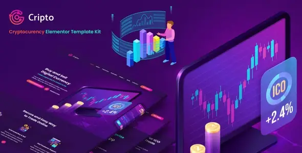 Cripto – Cryptocurrency & Bitcoin Elementor Template Kit
