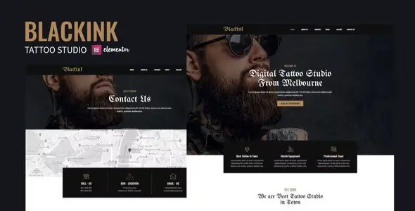Blackink – Tattoo Studio Elementor Template Kit