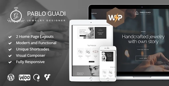 Pablo Guadi – Handcrafted Jewelry & Online Shop WordPress Theme
