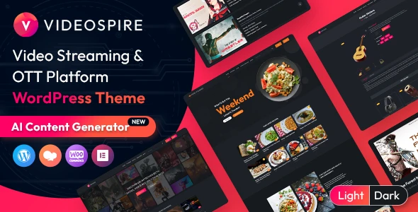OTT Platform & Video Streaming WordPress Theme with AI
