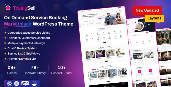 TruelySell – Appointment Booking & Service Marketplace WordPress Theme