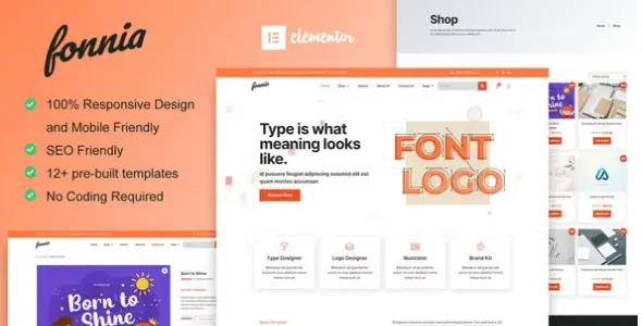 Fonnia – Digital Product Store Elementor Template Kit