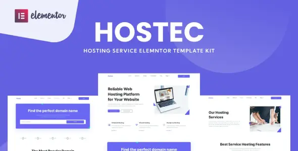 Hostec – Hosting Service Elementor Template Kit