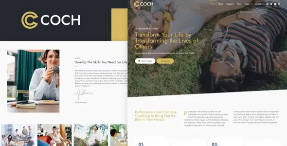 Coch – Business Coach Elementor Template Kit