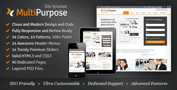 MultiPurpose – Responsive HTML5 Website Template
