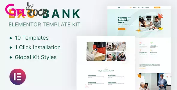 Exobank – Financial Elementor Template Kit