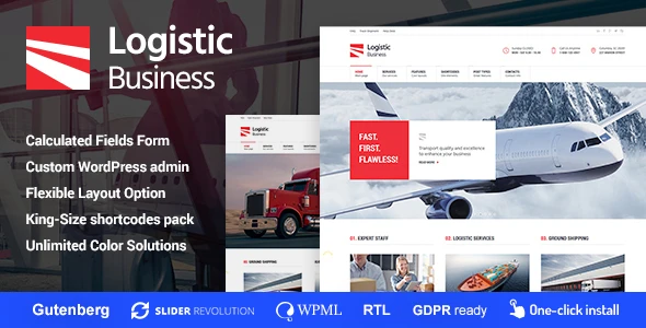 Logistic Business – Transport & Trucking Logistics WordPress Theme