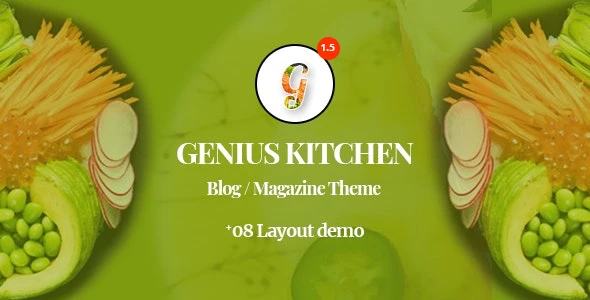 Genius Kitchen – News Magazine and Blog Food WordPress Theme