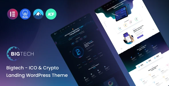 Bigtech – ICO & Crypto Landing WordPress Theme