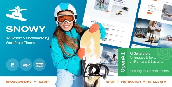 Snowy – Ski & Snowboarding Resort WordPress Theme