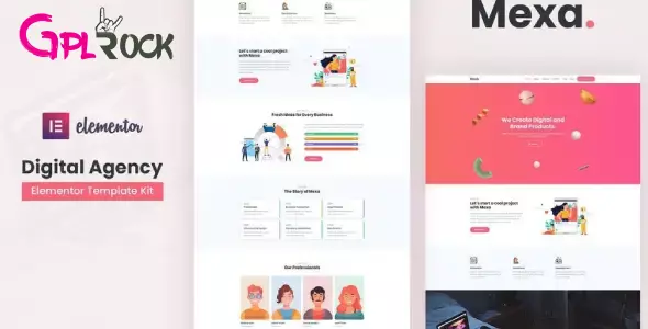 Mexa – Digital Agency Elementor Template Kit
