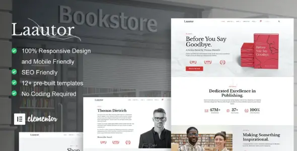LaAutor – Author & Publisher Elementor Template Kit