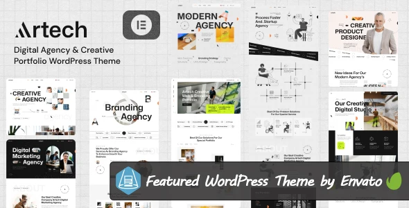 Artech – Digital Agency & Creative Portfolio WordPress Elementor Theme