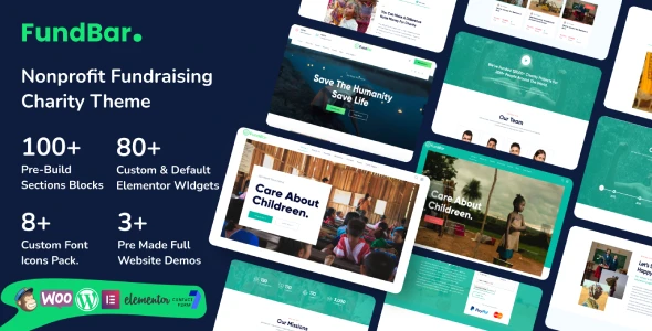 FundBar – Fundraising Charity WordPress Theme