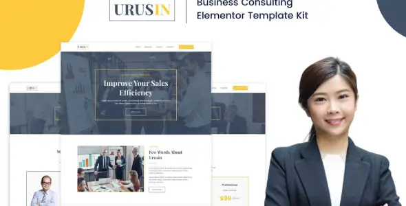 Urusin – Business Consulting Elementor Template Kit