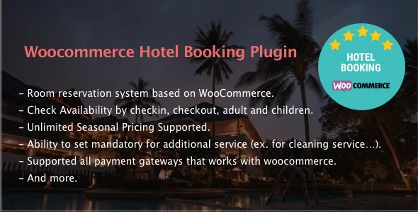 Hotel Booking – WooCommerce WordPress Plugin
