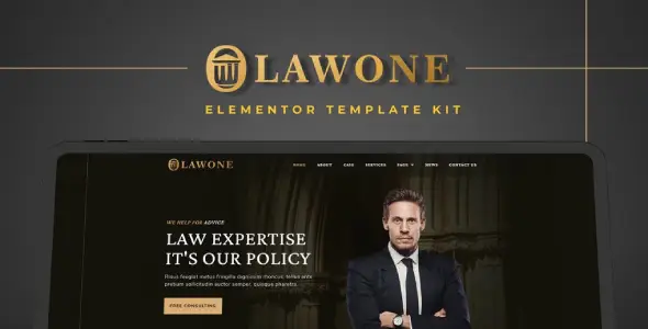 Lawone – Legal & Law Firm Elementor Template Kit