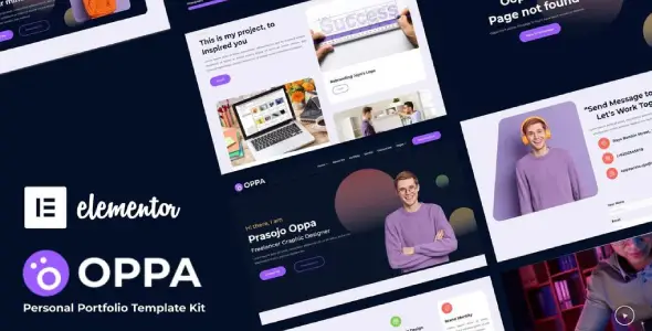 Oppa – Personal Portfolio Elementor Template Kit