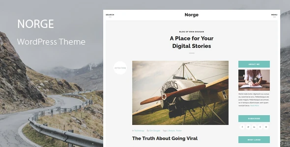 Norge – Blog WordPress Theme