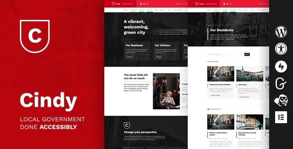 Cindy – Accessible Local Government WordPress Theme