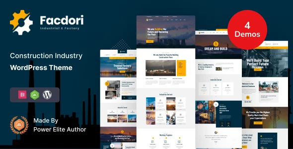 Facdori – Factory and Industrial Business WordPress Theme