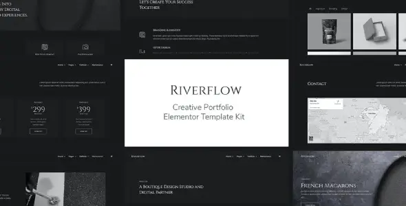 Riverflow – Creative Portfolio Elementor Template Kit