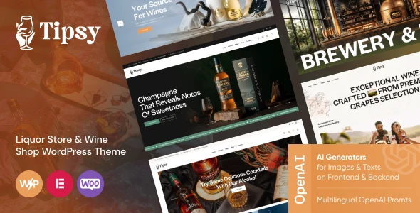 Tipsy – Liquor Store & Wine Shop WordPress Theme