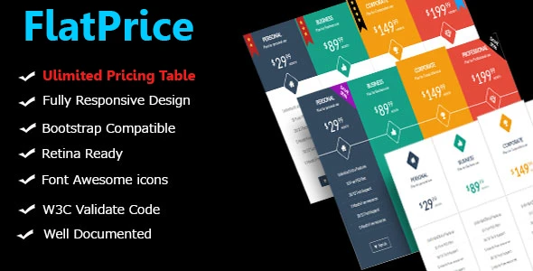 FlatPrice – WordPress Pricing Tables