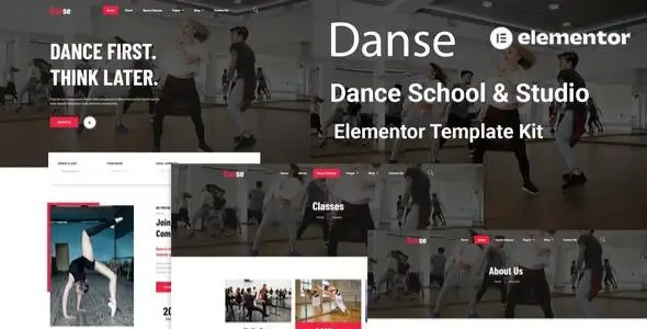 Danse – Dance School and Studio Elementor Template Kit