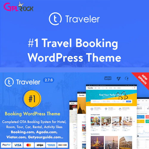 Traveler - Travel Booking WordPress Theme [Demo Import Working]