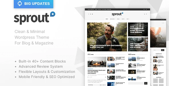 Sprout – Clean Blog/News/Magazine Responsive Theme