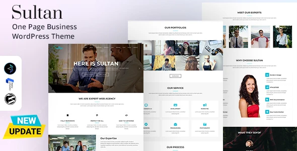 Sultan – One Page Business WordPress Theme