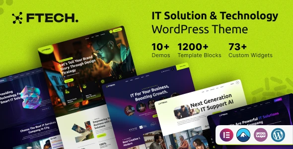 Ftech – IT Solution Technology WordPress Theme
