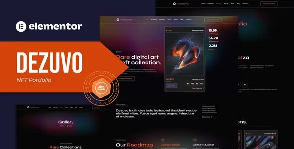 Dezuvo – NFT Portfolio Elementor Template Kit