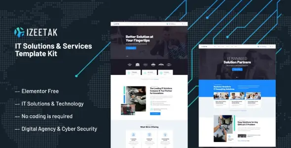 Izeetak – IT Solutions & Services Elementor Template Kit