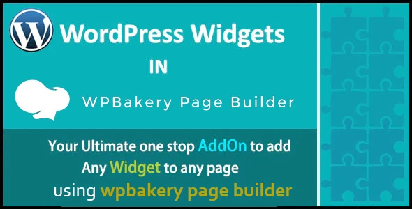 WordPress Widgets in WPBakery Page Builder