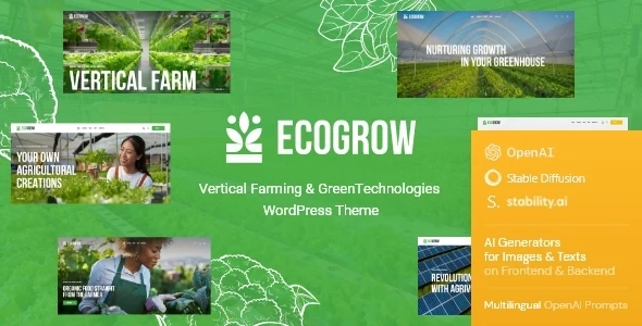EcoGrow – Green Farming & Agriculture WordPress Theme