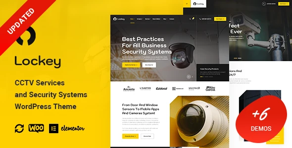 Lockey – CCTV and Security Systems WordPress Theme
