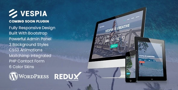 Vespia – Creative Coming Soon WordPress Plugin