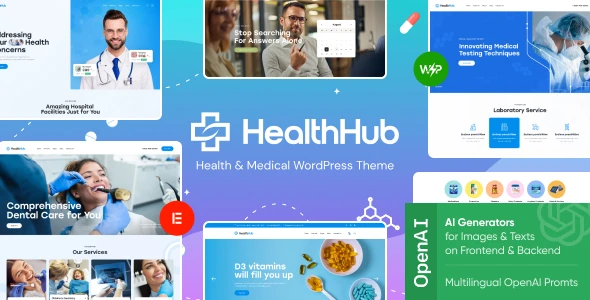 HealthHub – Health & Medical Doctor WordPress Theme
