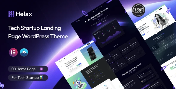 Helax – Tech Startup WordPress Theme