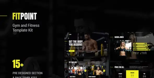 Fit Point – Gym & Fitness Elementor Template Kit