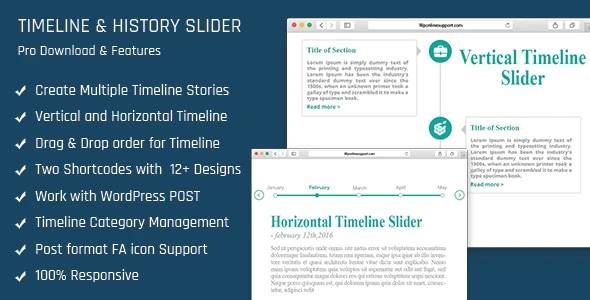 Timeline and History Slider – Vertical and Horizontal Responsive Timeline Plugin
