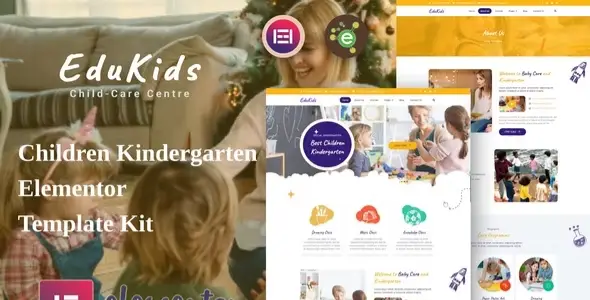 EduKids – Children Kindergarten Elementor Template Kit