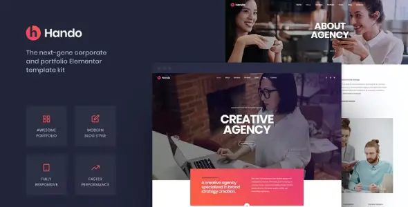 Hando – Corporate & Portfolio Elementor Template Kit