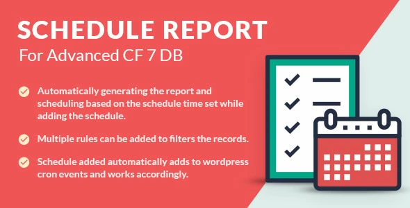 Schedule Report For Advanced CF7 DB