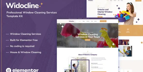 Widocline – Professional Window Cleaning Services Template Kit