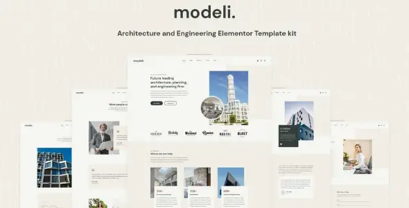 Modeli – Architecture & Engineering Elementor Template kit